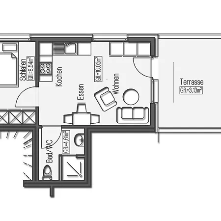 Kapitaens Huus - Fw Moin Apartment *